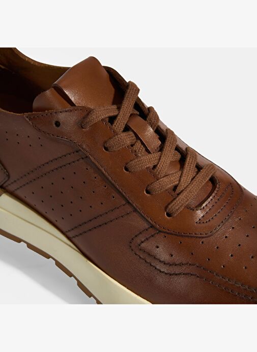 Ketrina Taba Erkek Deri Bağcıklı Günlük Ayakkabı - Görsel 7