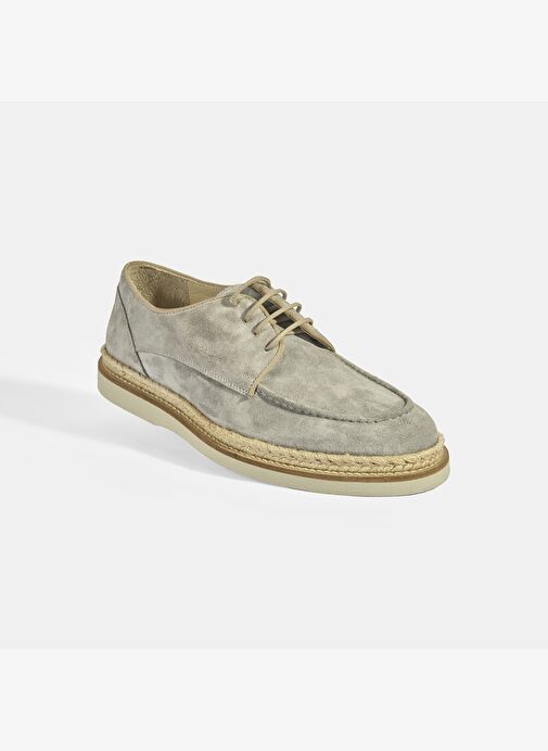 Erkek Gri Örgü Detaylı Bağcıklı Günlük Ayakkabı - Görsel 5