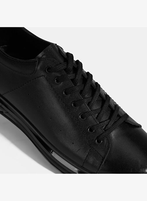 Siyama Siyah Erkek Bağcıklı Deri Günlük Ayakkabı - Görsel 7