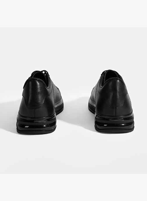 Siyama Siyah Erkek Bağcıklı Deri Günlük Ayakkabı - Görsel 9