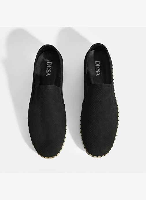 Dislina Siyah Erkek Deri Slip-On Günlük Ayakkabı - Görsel 6