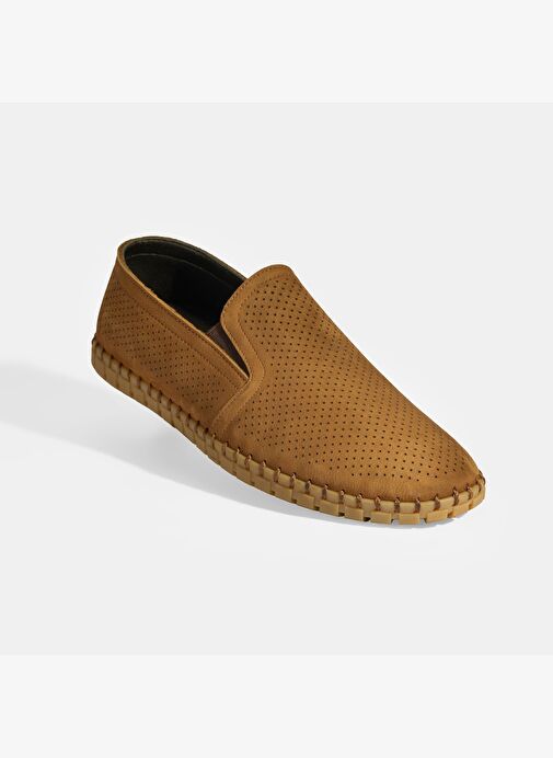 Dislina Taba Erkek Deri Slip-On Günlük Ayakkabı - Görsel 6