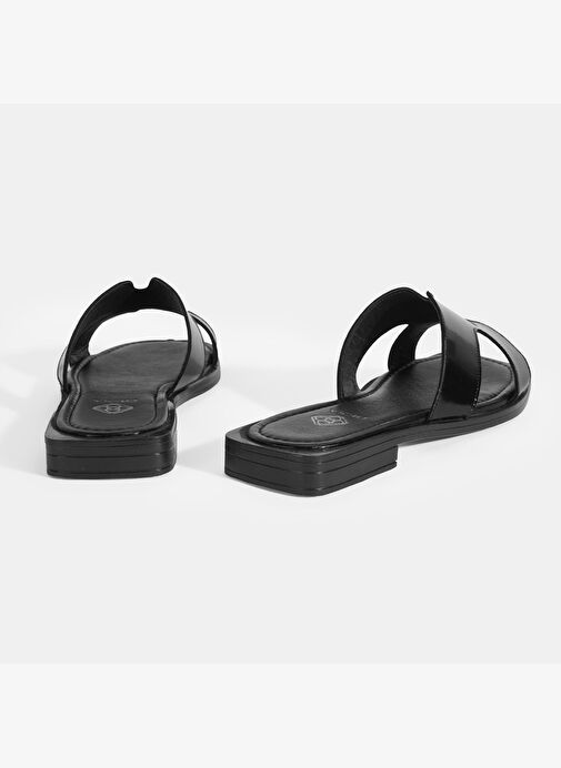 Kadın Siyah Rugan Terlik - Görsel 6