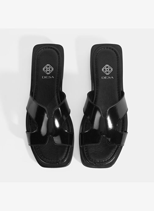 Kadın Siyah Rugan Terlik - Görsel 8