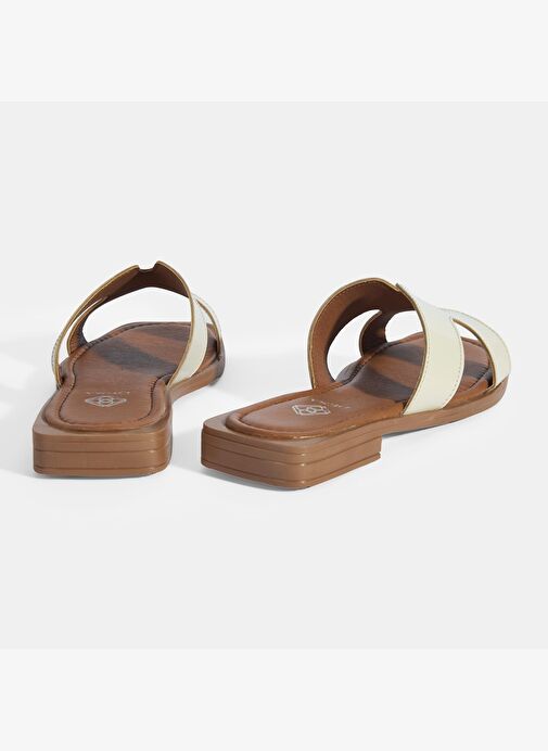 Kadın Bej Rugan Terlik - Görsel 7