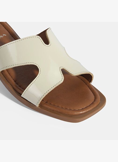 Kadın Bej Rugan Terlik - Görsel 8