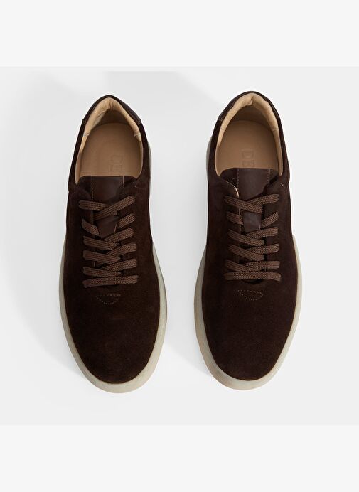 Erkek Kahve Bağcıklı Süet Günlük Ayakkabı - Görsel 8