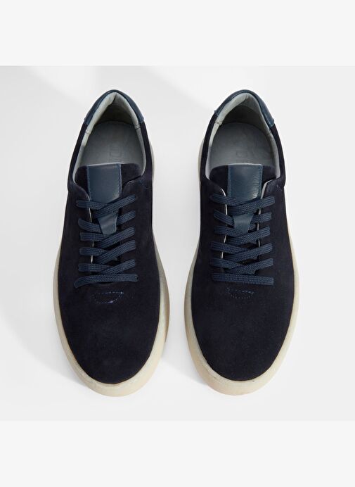 Erkek Lacivert Bağcıklı Süet Günlük Ayakkabı - Görsel 5