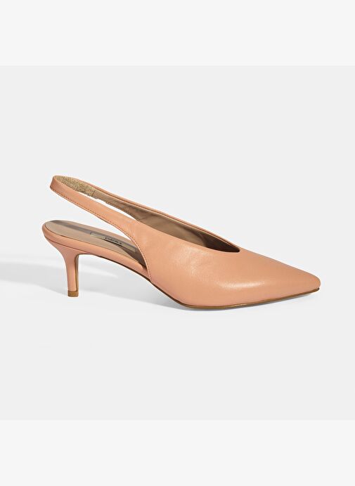 Desa Desa Kadın Pembe Slingback Deri Topuklu Ayakkabı | Boyner Pembe - 2. görsel
