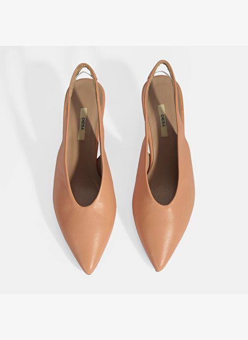 Desa Desa Kadın Pembe Slingback Deri Topuklu Ayakkabı | Boyner Pembe - 9. görsel