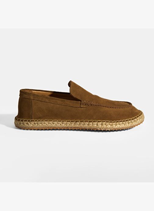 Erkek Taba Slip-On Süet Espadril - Görsel 2