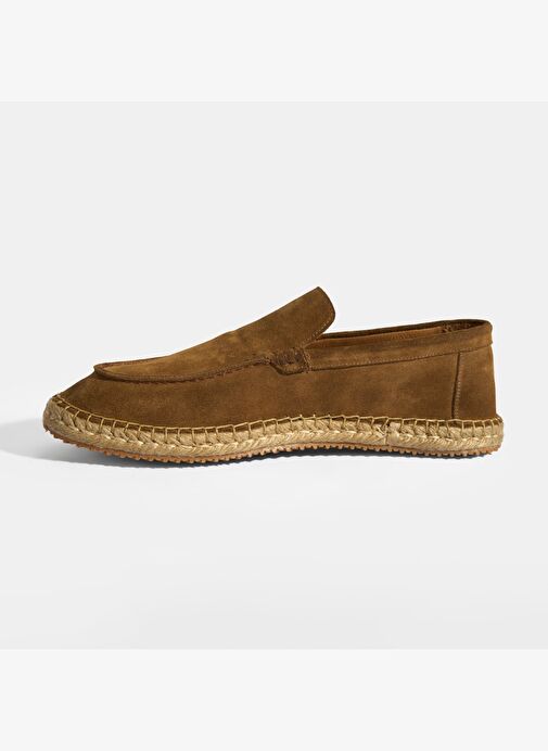 Erkek Taba Slip-On Süet Espadril - Görsel 4