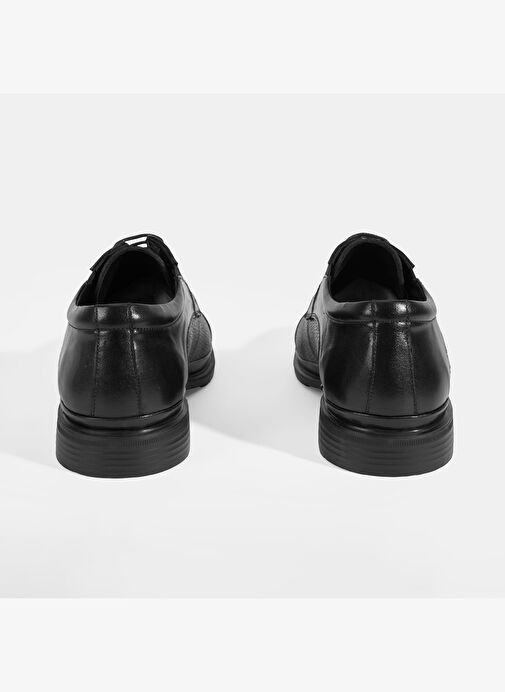Siyah Erkek Bağcıklı Deri Klasik Ayakkabı - Görsel 9