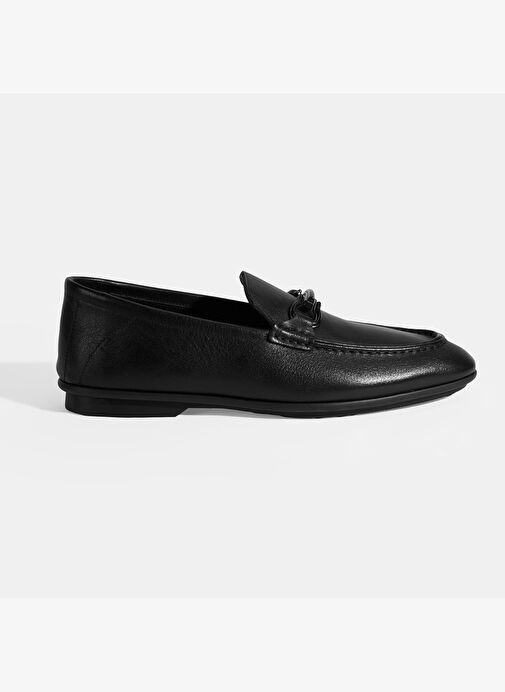 Erkek Siyah Slip-On Deri Loafer - Görsel 2