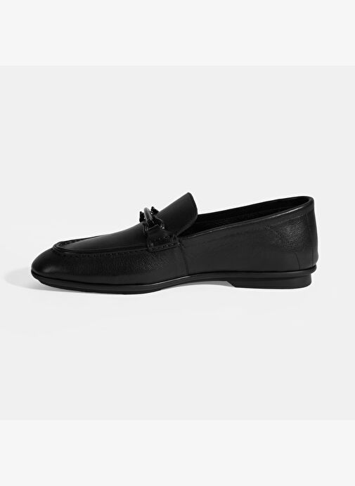 Erkek Siyah Slip-On Deri Loafer - Görsel 4