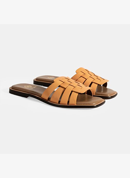 Desa Desa Kadın Turuncu Deri Terlik Sandalet & Terlik | Boyner Turuncu - 3. görsel
