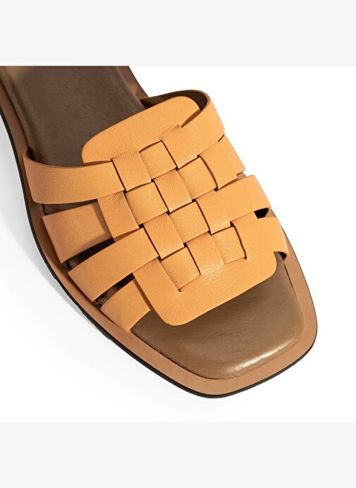 Desa Desa Kadın Turuncu Deri Terlik Sandalet & Terlik | Boyner Turuncu - 7. görsel