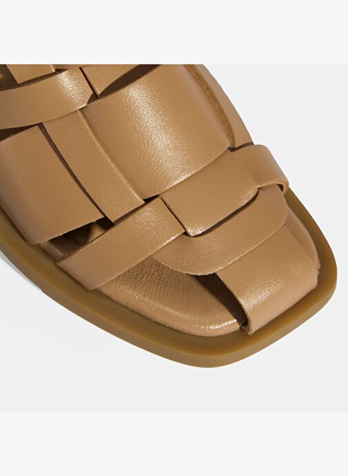 Kadın Taba Deri Terlik - Görsel 6