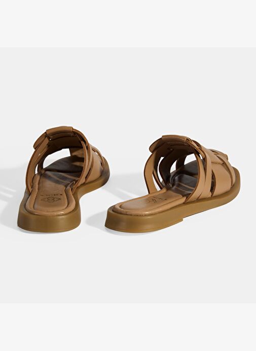 Kadın Taba Deri Terlik - Görsel 8