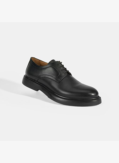 Perdita Siyah Erkek Deri Bağcıklı Klasik Ayakkabı - Görsel 6