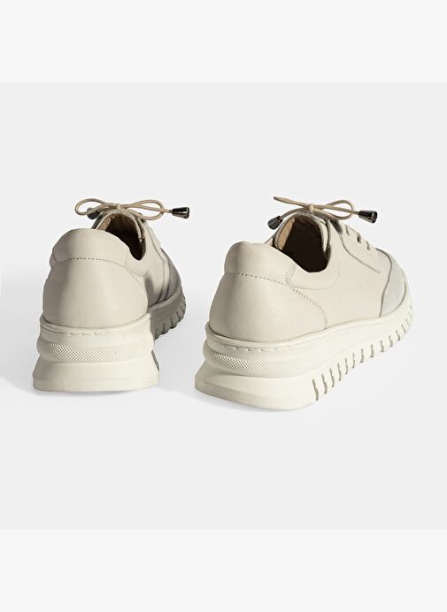 Kadın Beyaz DesaComfort Deri Bağcıklı Günlük Ayakkabı - Görsel 7