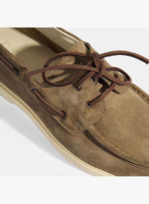 Erkek Vizon Bağcıklı Süet Günlük Ayakkabı - Görsel 7