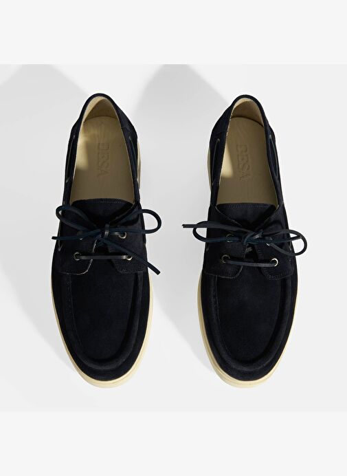 Erkek Lacivert Bağcıklı Süet Günlük Ayakkabı - Görsel 6