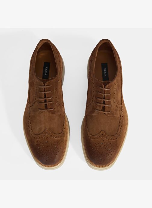 Erkek Taba Bağcıklı Süet Günlük Ayakkabı - Görsel 8