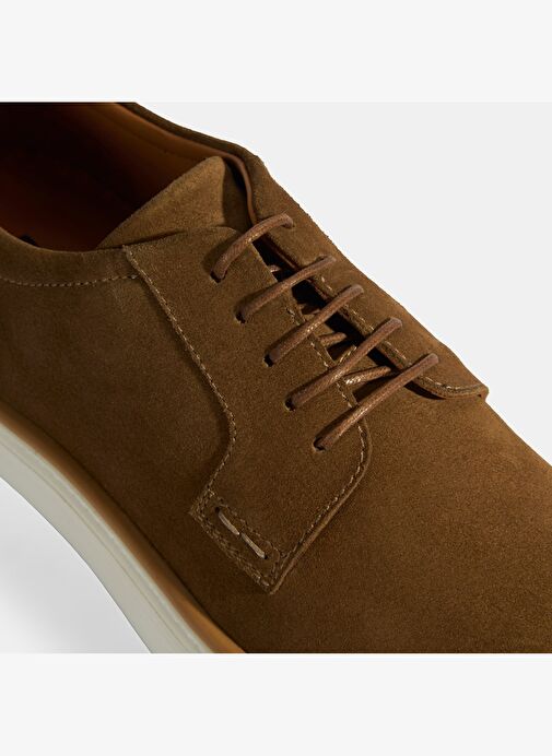 Kahve Erkek Bağcıklı Süet Günlük Ayakkabı - Görsel 7