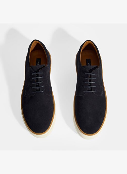 Lacivert Erkek Bağcıklı Süet Günlük Ayakkabı - Görsel 8