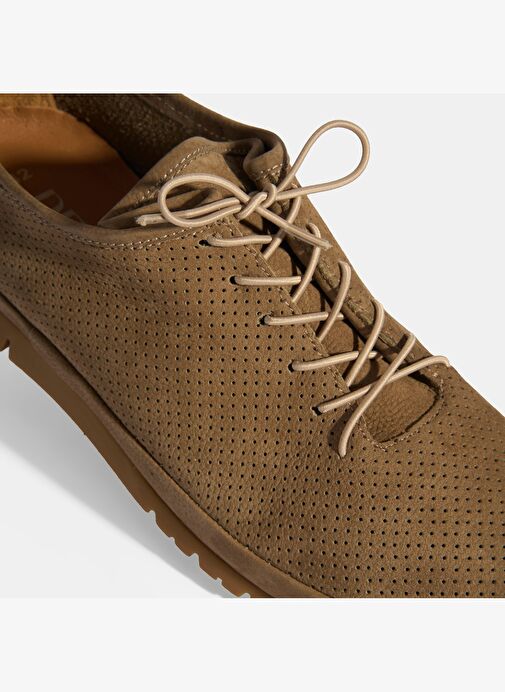 Erkek Vizon Bağcıklı Deri Ayakkabı - Görsel 7