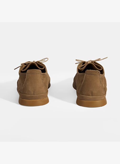 Erkek Vizon Bağcıklı Deri Ayakkabı - Görsel 9