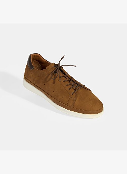 Erkek Taba Deri Bağcıklı Günlük Ayakkabı - Görsel 5