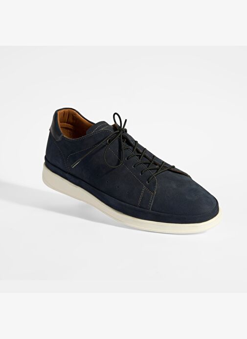 Erkek Lacivert Deri Bağcıklı Günlük Ayakkabı - Görsel 6