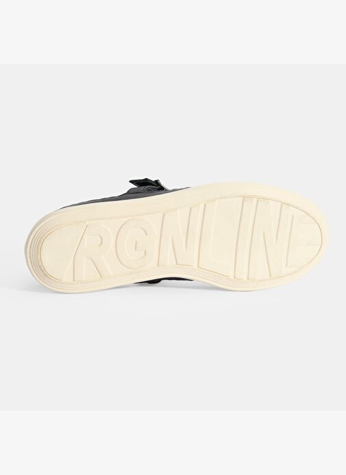 Kadın Siyah Ayarlanabilir Tokalı File Detaylı Ayakkabı - Görsel 5