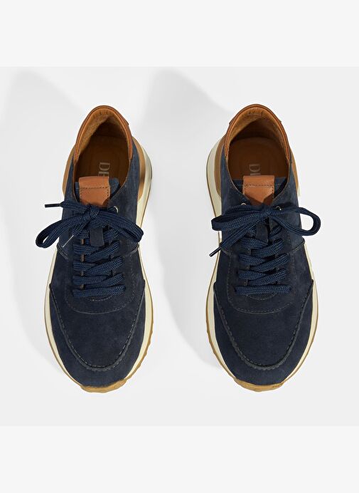 Erkek Lacivert Süet Bağcıklı Günlük Ayakkabı - Görsel 8