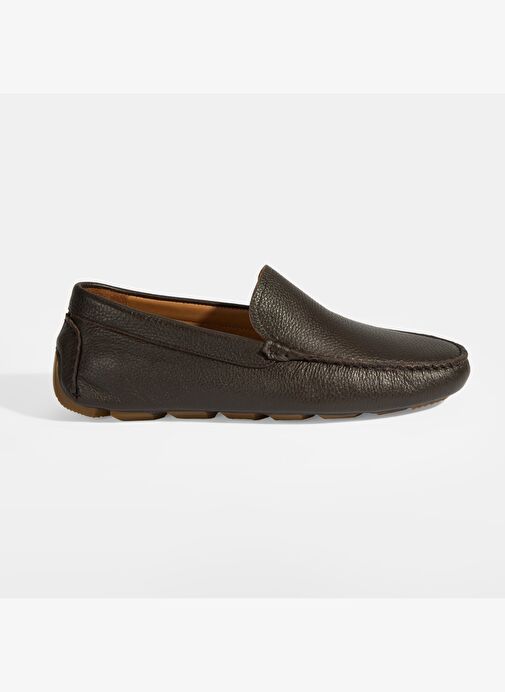 Erkek Kahve Slip-On Deri Loafer - Görsel 2