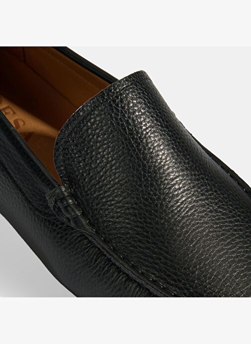 Erkek Siyah Slip-On Deri Loafer - Görsel 7