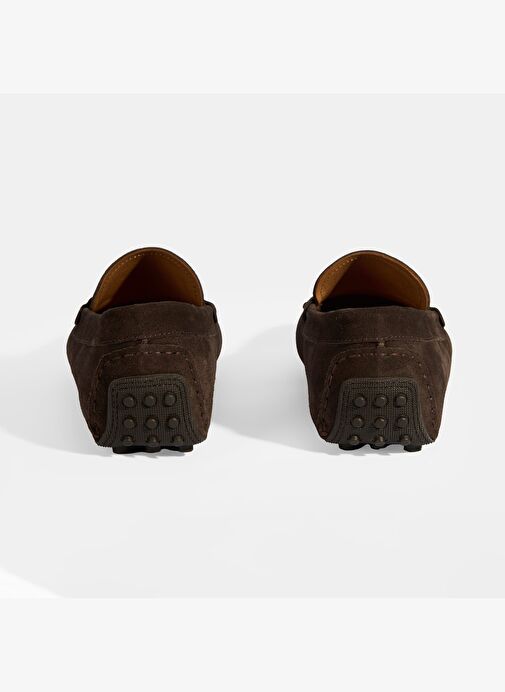 Erkek Kahve Slip-On Süet Loafer - Görsel 9