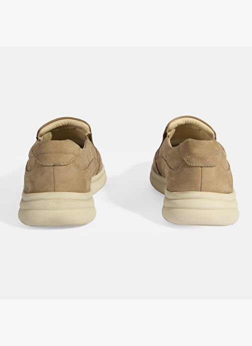 Erkek Vizon Slip-On Nubuk Deri DesaComfort Günlük Ayakkabı - Görsel 7