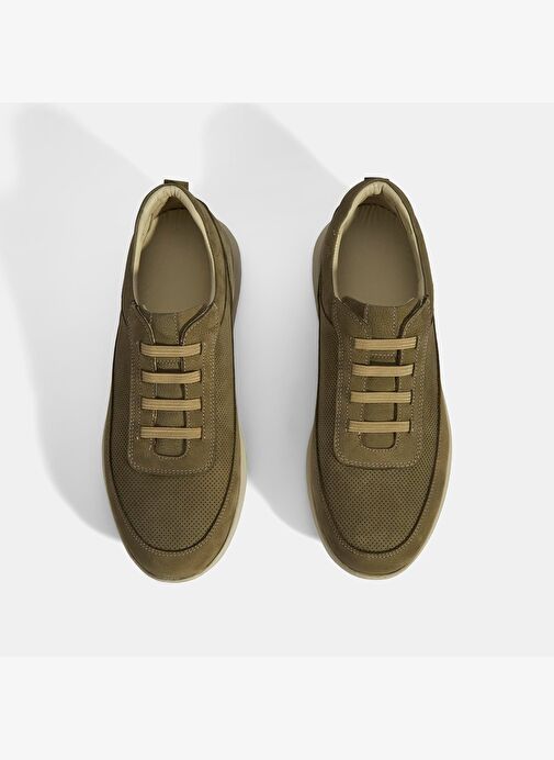 Erkek Yeşil DesaComfort Nubuk Deri Günlük Ayakkabı - Görsel 8