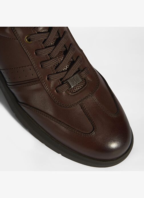 Erkek Kahve DesaComfort Bağcıklı Deri Günlük Ayakkabı - Görsel 7