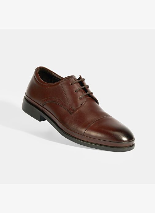 Erkek Kahve DesaComfort Deri Bağcıklı Günlük Ayakkabı - Görsel 6