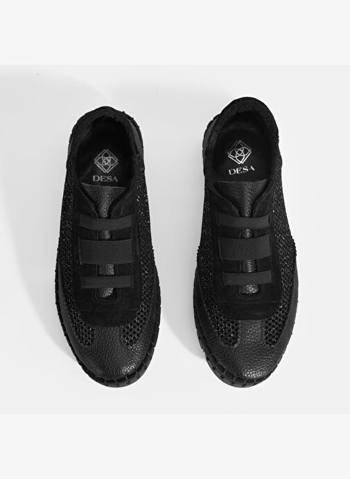 Kadın Siyah Perforeli Günlük Ayakkabı - Görsel 9