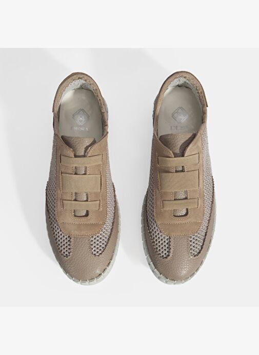 Kadın Bej Perforeli Günlük Ayakkabı - Görsel 9