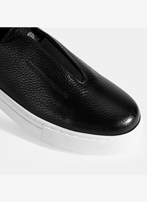 Kadın Siyah Günlük Deri Ayakkabı - Görsel 7