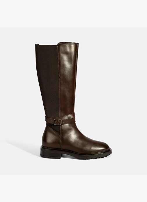 Desa Desa Kahverengi Kadın Kahve Metal Toka Detaylı Deri Çizme Bot | Boyner Kahverengi - 3. görsel