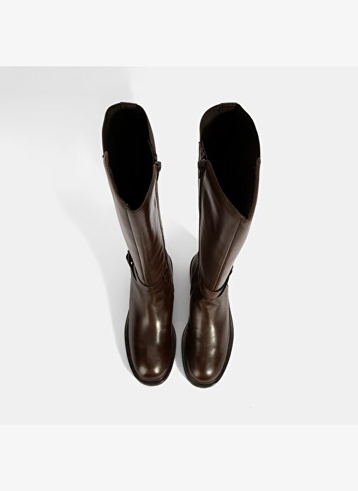 Desa Desa Kahverengi Kadın Kahve Metal Toka Detaylı Deri Çizme Bot | Boyner Kahverengi - 7. görsel