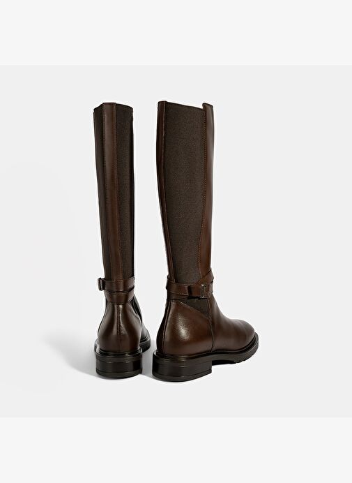 Desa Desa Kahverengi Kadın Kahve Metal Toka Detaylı Deri Çizme Bot | Boyner Kahverengi - 8. görsel