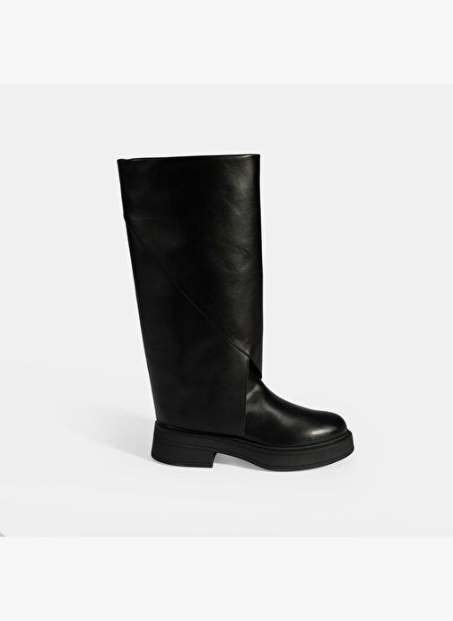 Desa Desa Kadın Siyah Katlama Detaylı Deri Çizme Bot | Boyner Siyah - 3. görsel